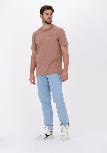 Bruine CHAMPION T-shirt CREWNECK T-SHIRT 216545 - large