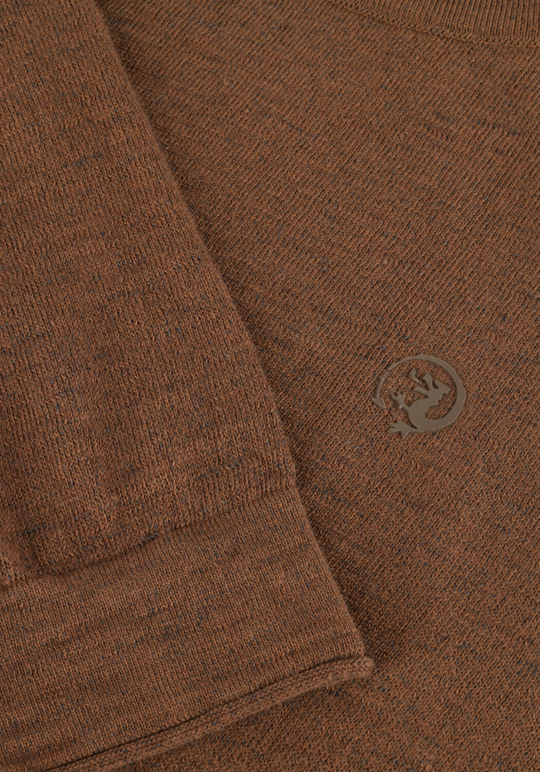 Bruine CAST IRON Trui CREWNECK COTTON HEATHER - large