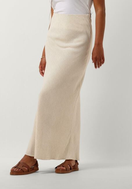 Gebroken wit NEO NOIR Maxirok VISO LINEN SKIRT - large