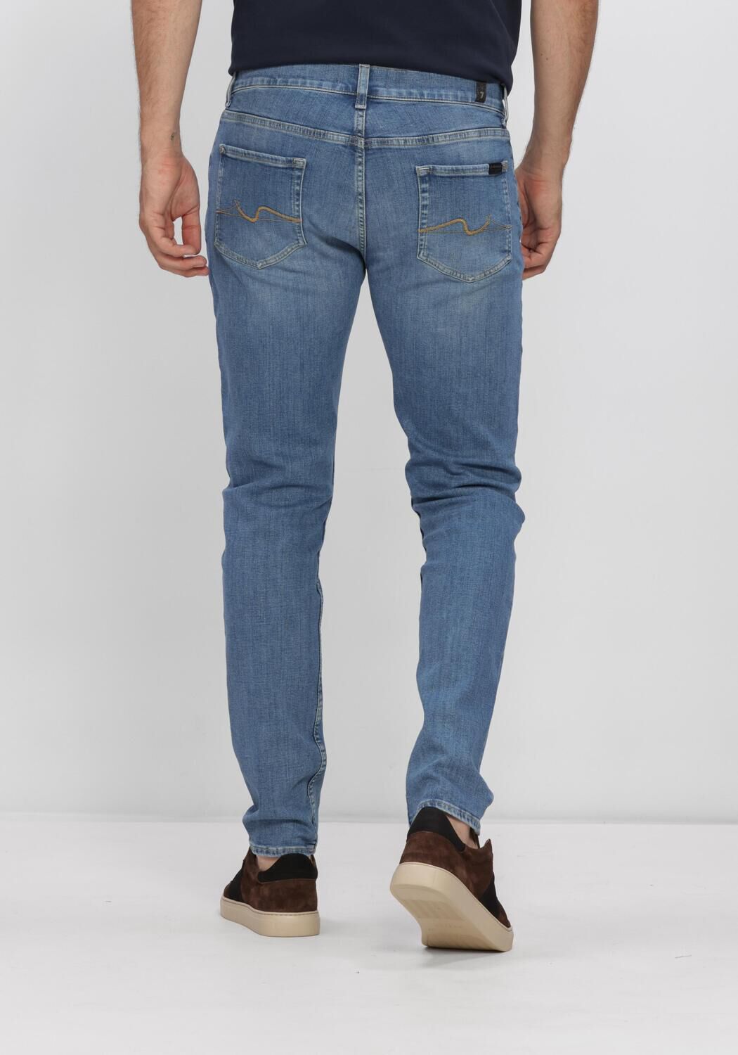 7 FOR ALL MANKIND Jeans tapered SLIMMY TAPERED WAVEFROM Bleu clair - large