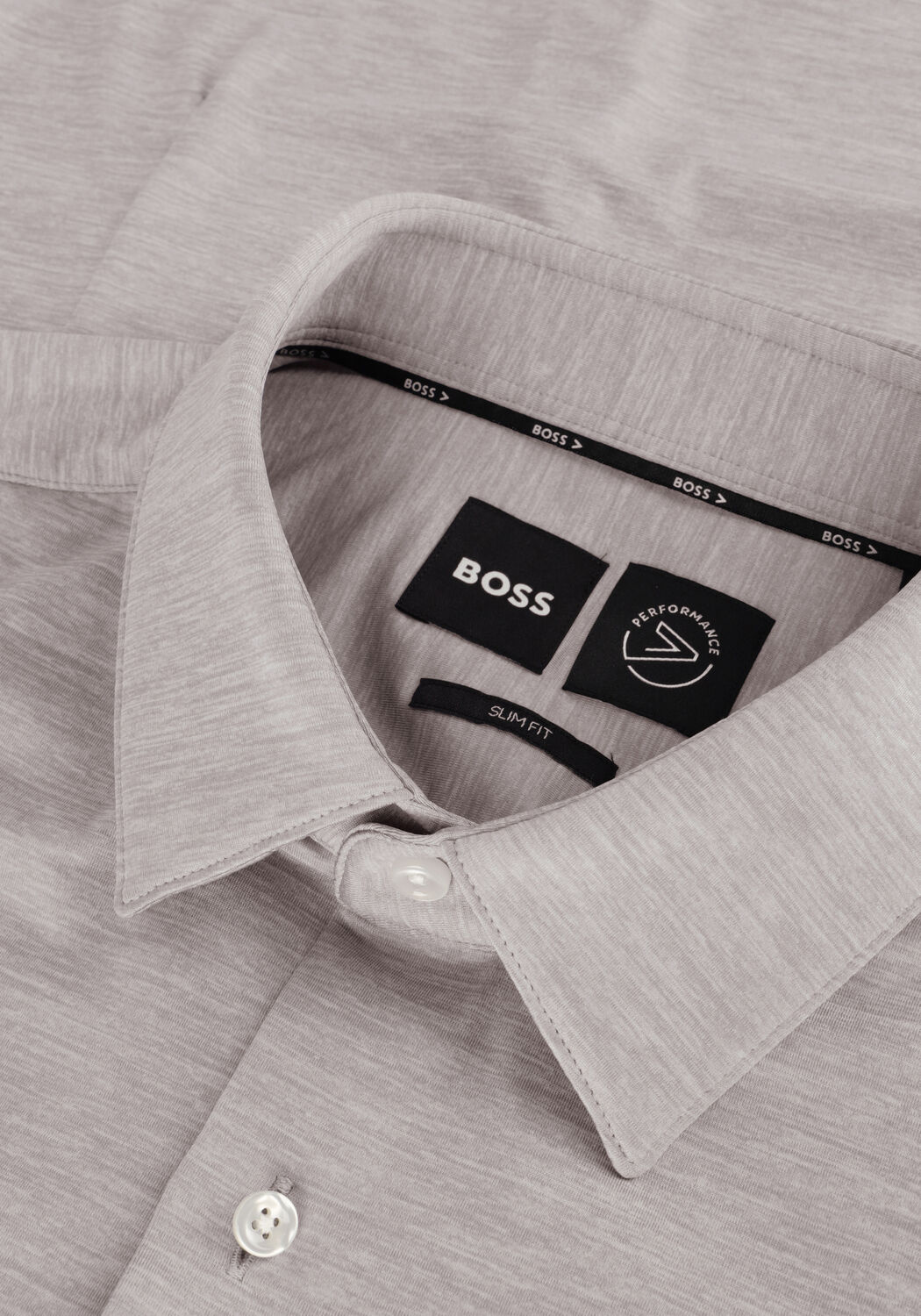 Grijze BOSS BLACK Klassiek overhemd P-HANK-S-KENT-C1-222 - large