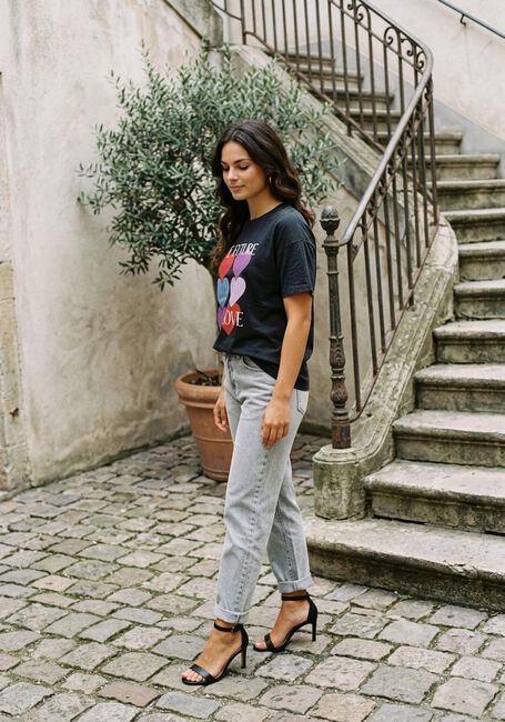 CATWALK JUNKIE T-shirt RELAXED TEE en gris - large