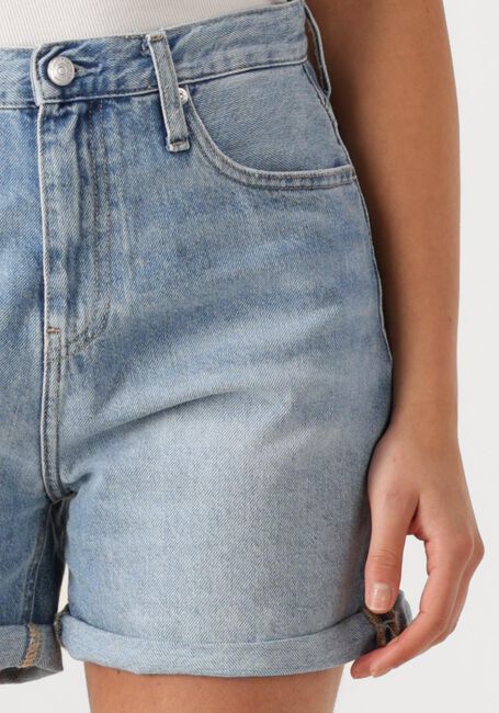 CALVIN KLEIN Pantalon courts MOM SHORT Bleu clair - large