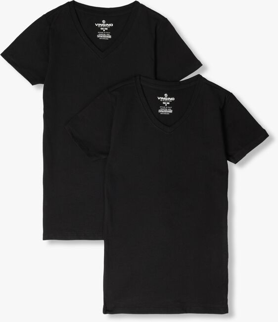 VINGINO T-shirt BOYS T-SHIRT V-NECK (2-PACK) en noir - large