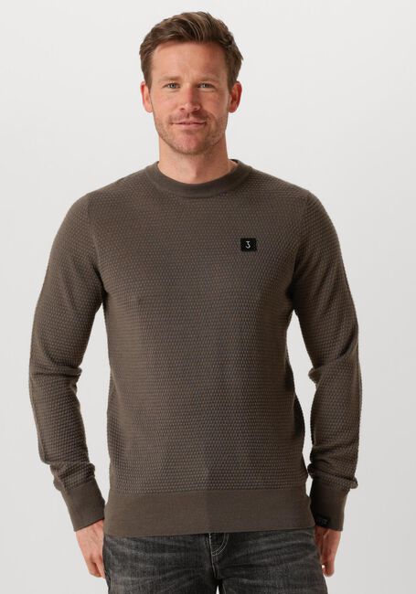 BUTCHER OF BLUE Pull STRUCTURE CREW en gris - large