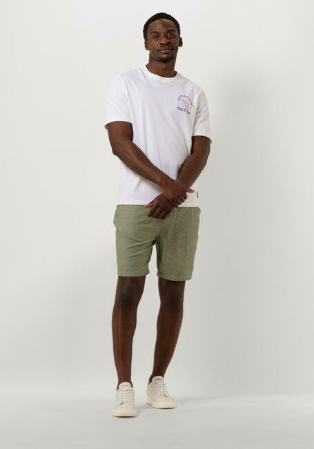SCOTCH & SODA Pantalon courte FAVE - COTTON/LINEN TWILL BERMUDA en vert - large