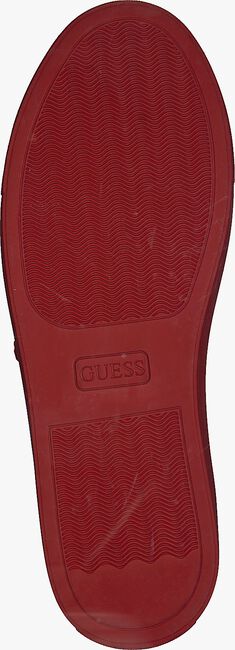 GUESS Baskets LUISS B PRINTED ECO LEATHER en rouge  - large