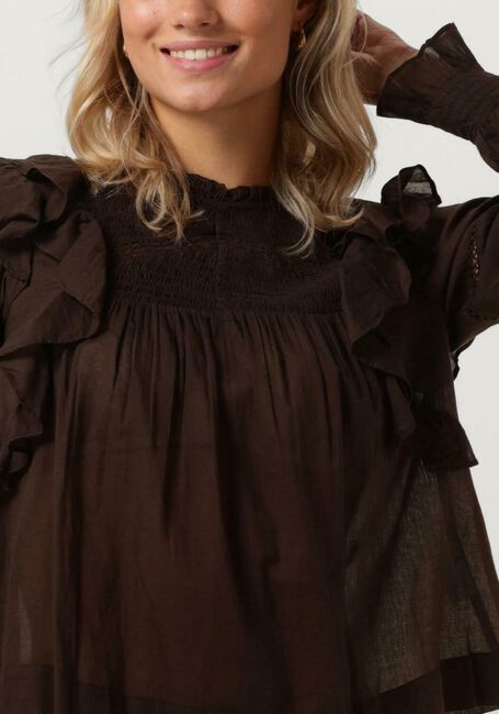 NEO NOIR SARNA S VOILE BLOUSE Blouses en marron - large