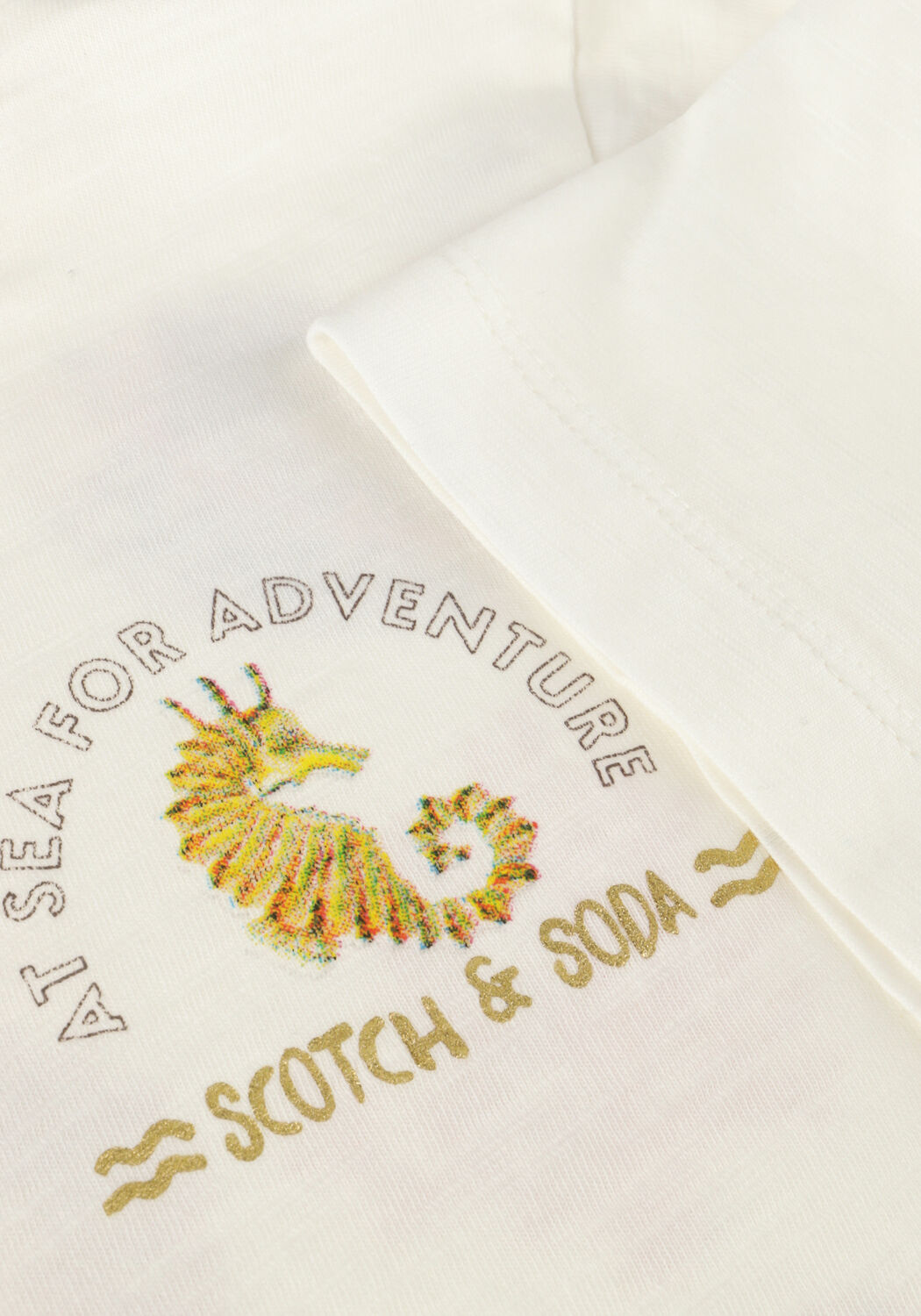 SCOTCH & SODA T-shirt ORGANIC COTTON T-SHIRT en blanc - large