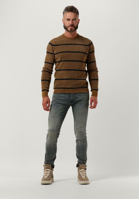 Blauwe CAST IRON Slim fit jeans RISER SLIM TINTED INDIGO STRUCTURE - large