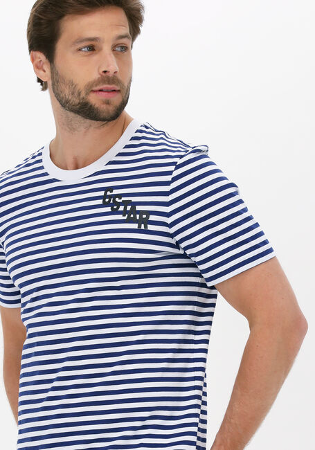 G-STAR RAW T-shirt STRIPE SLIM R T en bleu - large