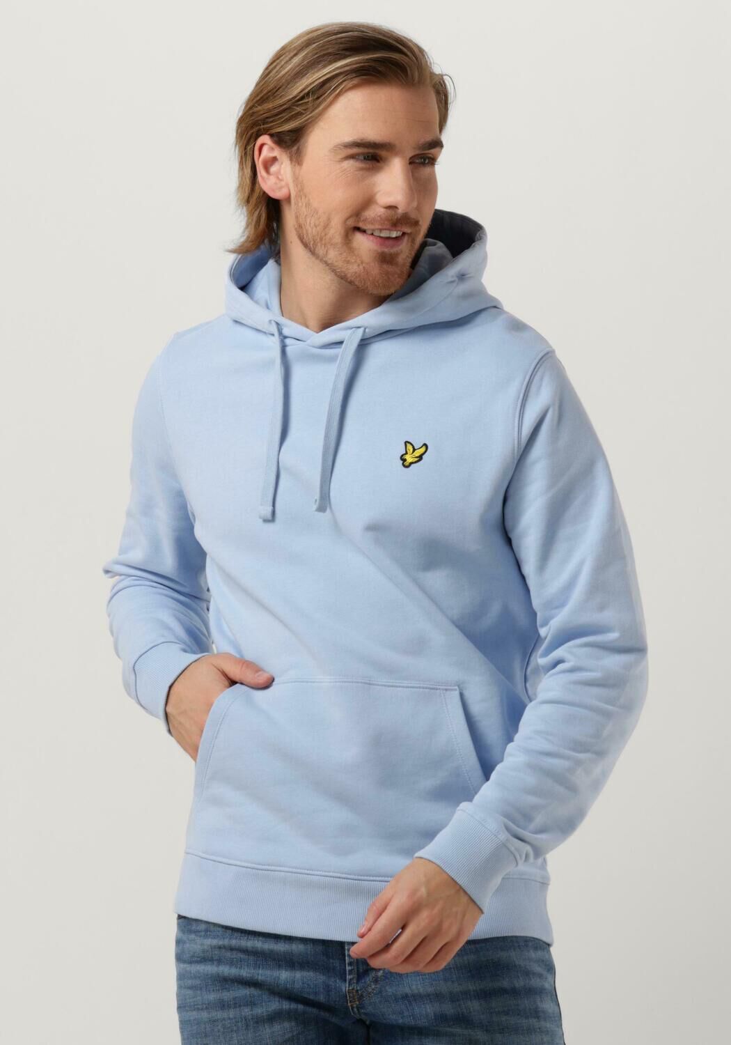 LYLE SCOTT Chandail PULLOVER HOODIE Bleu clair Omoda