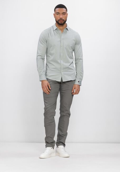 Lichtblauwe CAST IRON Casual overhemd CF TECH TWILL JERSEY - large