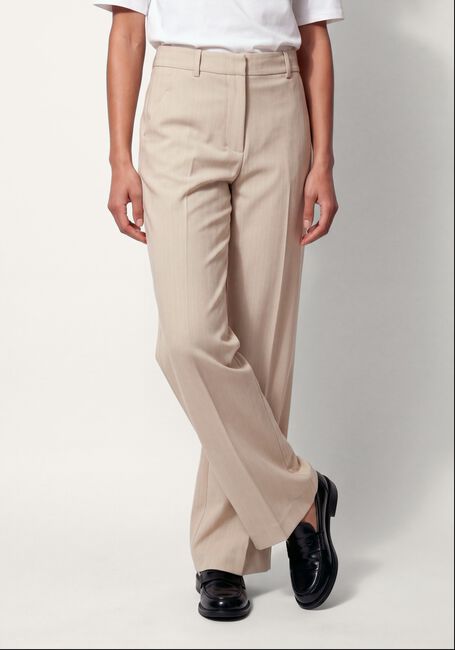 Beige SECOND FEMALE Pantalon JENNEA STRAIGHT TROUSERS - large