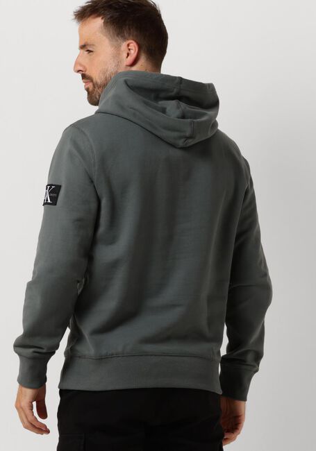 Grijze CALVIN KLEIN Sweater BADGE HOODIE - large