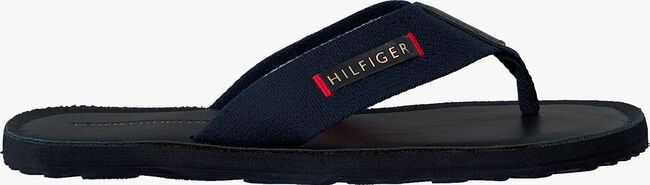TOMMY HILFIGER Tongs ELEVATED LEATHER BEACH en bleu  - large