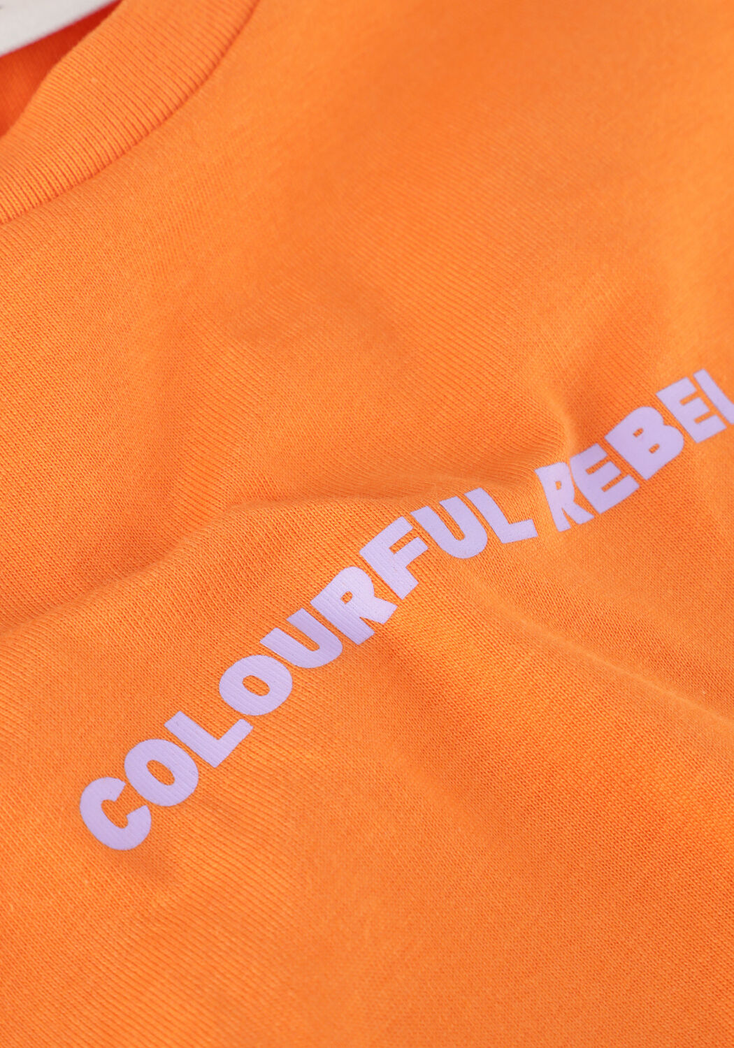 COLOURFUL REBEL T-shirt UNI LOGO BOXY TEE en orange - large