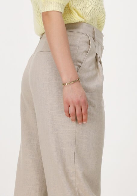 Beige Y.A.S. Pantalon YASREGA HW PANT - large