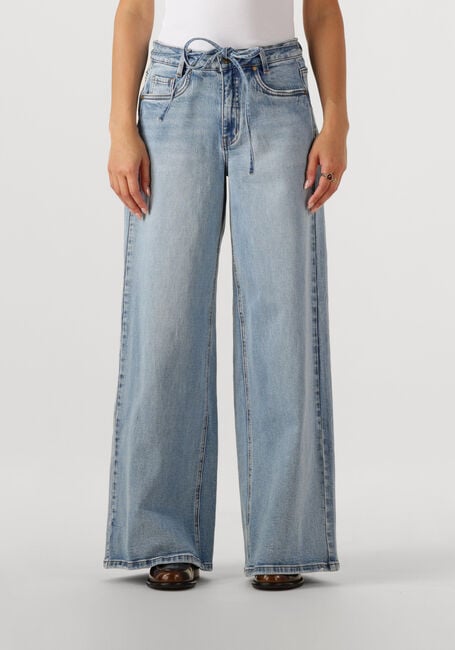 Lichtblauwe MY ESSENTIAL WARDROBE Wide jeans MWKARO 144 MID X-WIDE - large