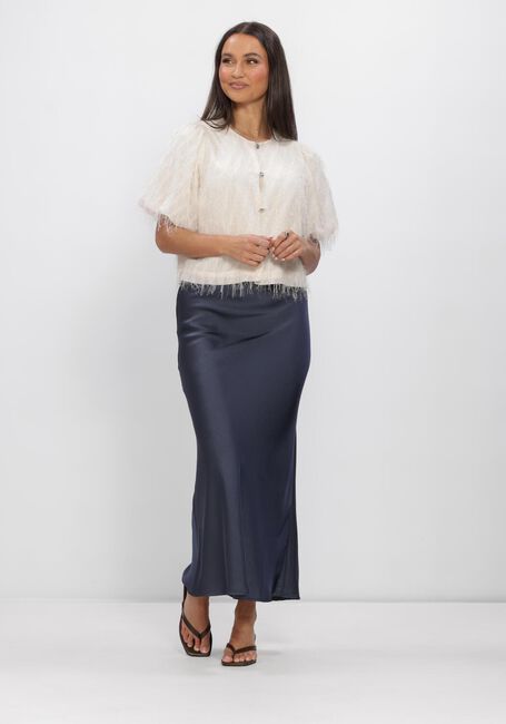 NEO NOIR Jupe maxi VICKY HEAVY SATEEN SKIRT en bleu - large