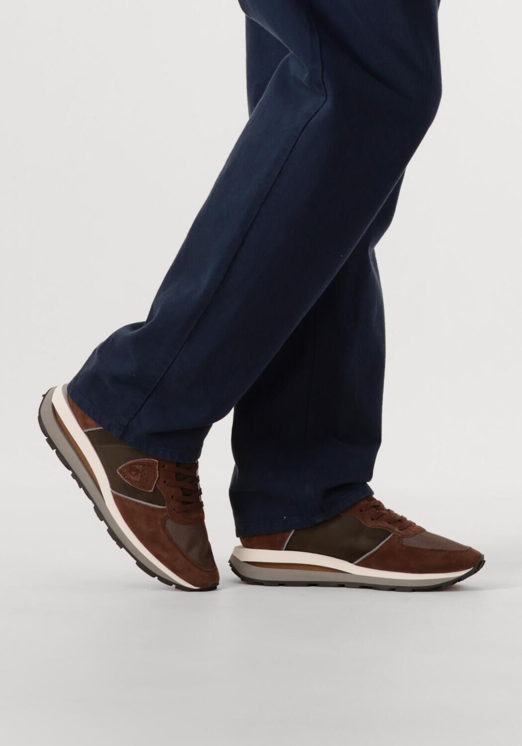 PHILIPPE MODEL Baskets basses TROPEZ HAUTE LOW MAN en marron - large