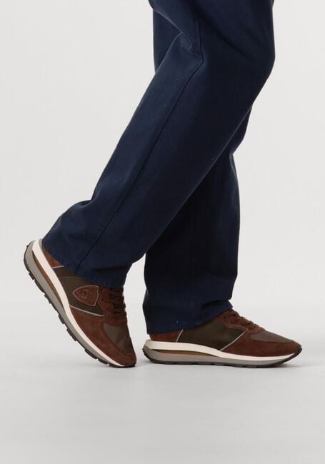 Bruine PHILIPPE MODEL Sneakers TROPEZ HAUTE LOW MAN - large