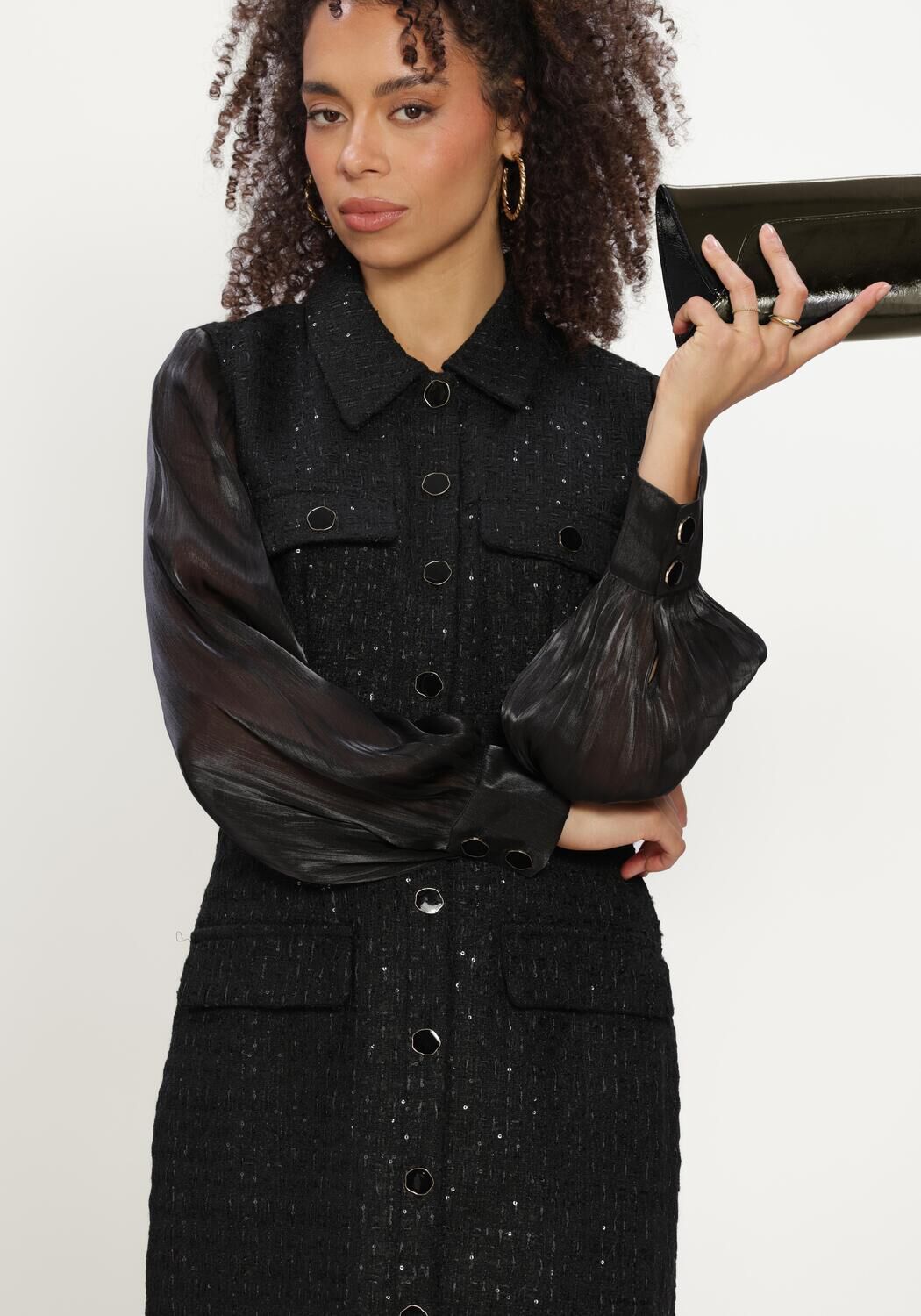 FREEBIRD Mini robe DARLA en noir - large
