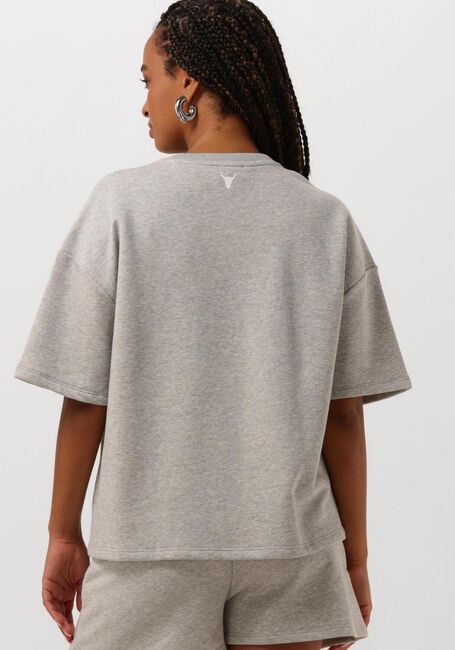 ALIX THE LABEL Chandail LADIES KNITTED SEQUINCE ALIX SWEAT T-SHIRT Gris clair - large