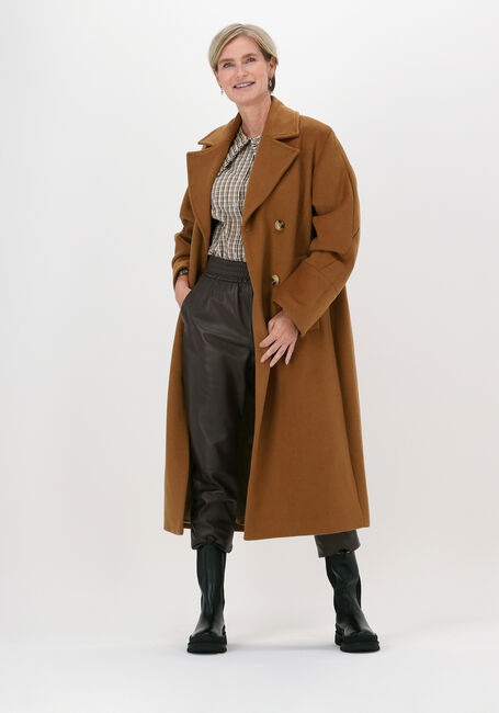 Bruine SELECTED FEMME Mantel SLFELLEN WOOL COAT B RUBBER K  - large