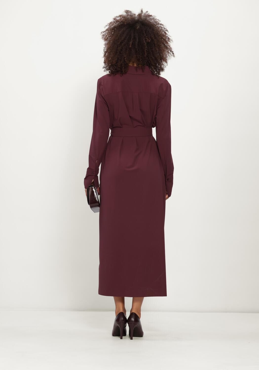 JAPAN TKY Robe midi RASY Bordeaux - large