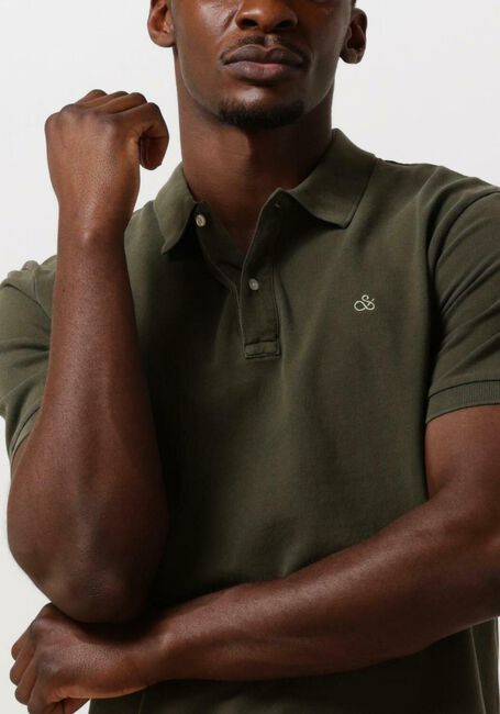 SCOTCH & SODA Polo GARMENT DYE ORGANIC COTTON PIQUE POLO Vert foncé - large