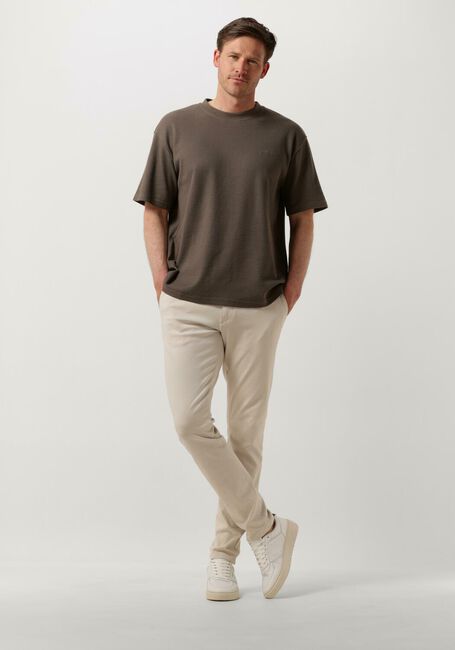 Bruine WOODBIRD T-shirt WBBAINE WAFFEL TEE Bruine WOODBIRD T-shirt WBBAINE WAFFEL TEE - large