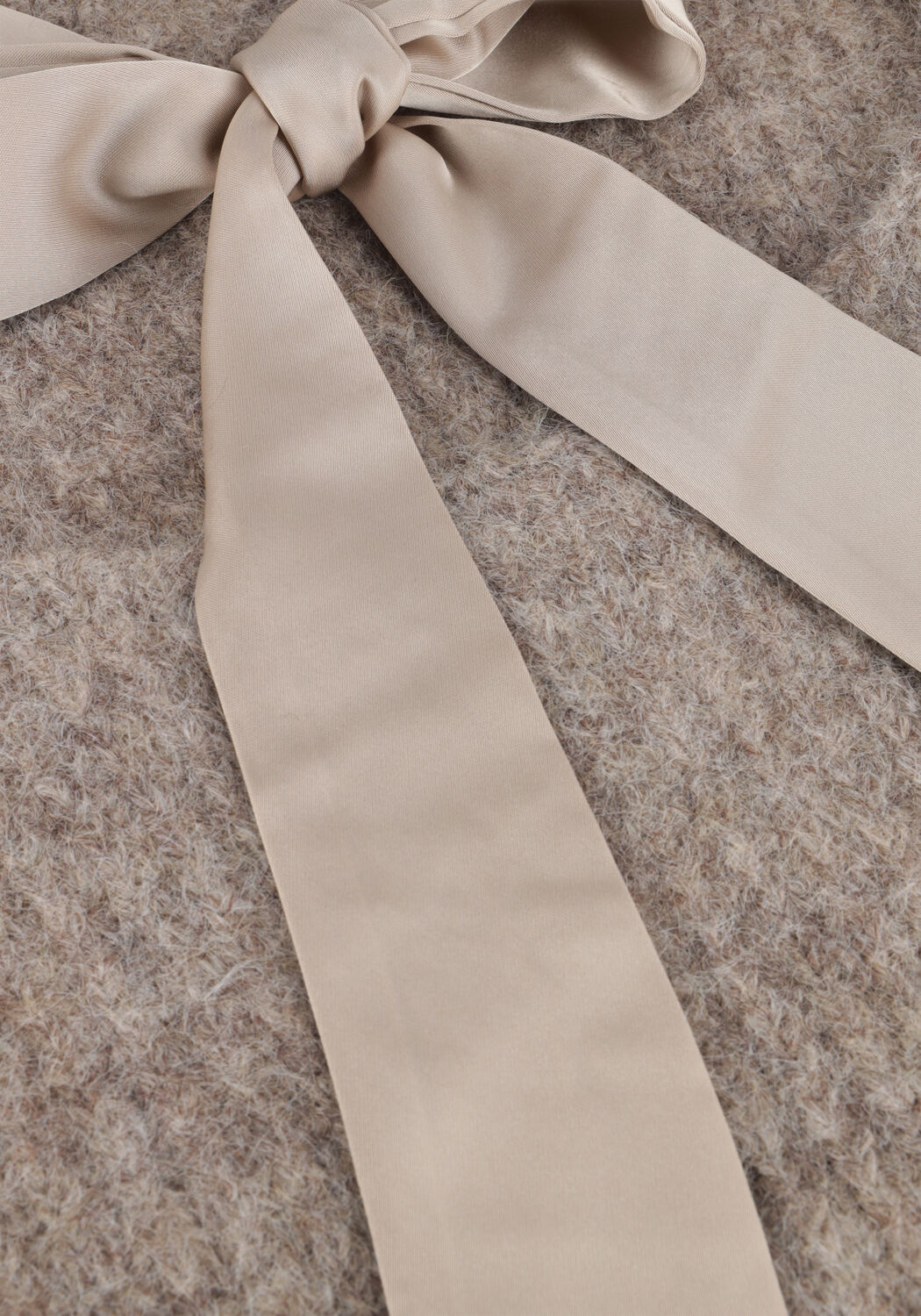 Grijze CO'COUTURE Trui CORALIECC BOW LS RIB KNIT - large