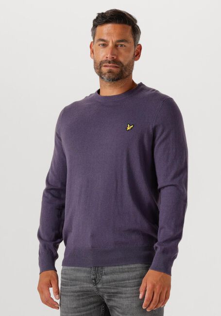 LYLE & SCOTT Pull COTTON MERINO CREW NECK JUMPER en gris - large