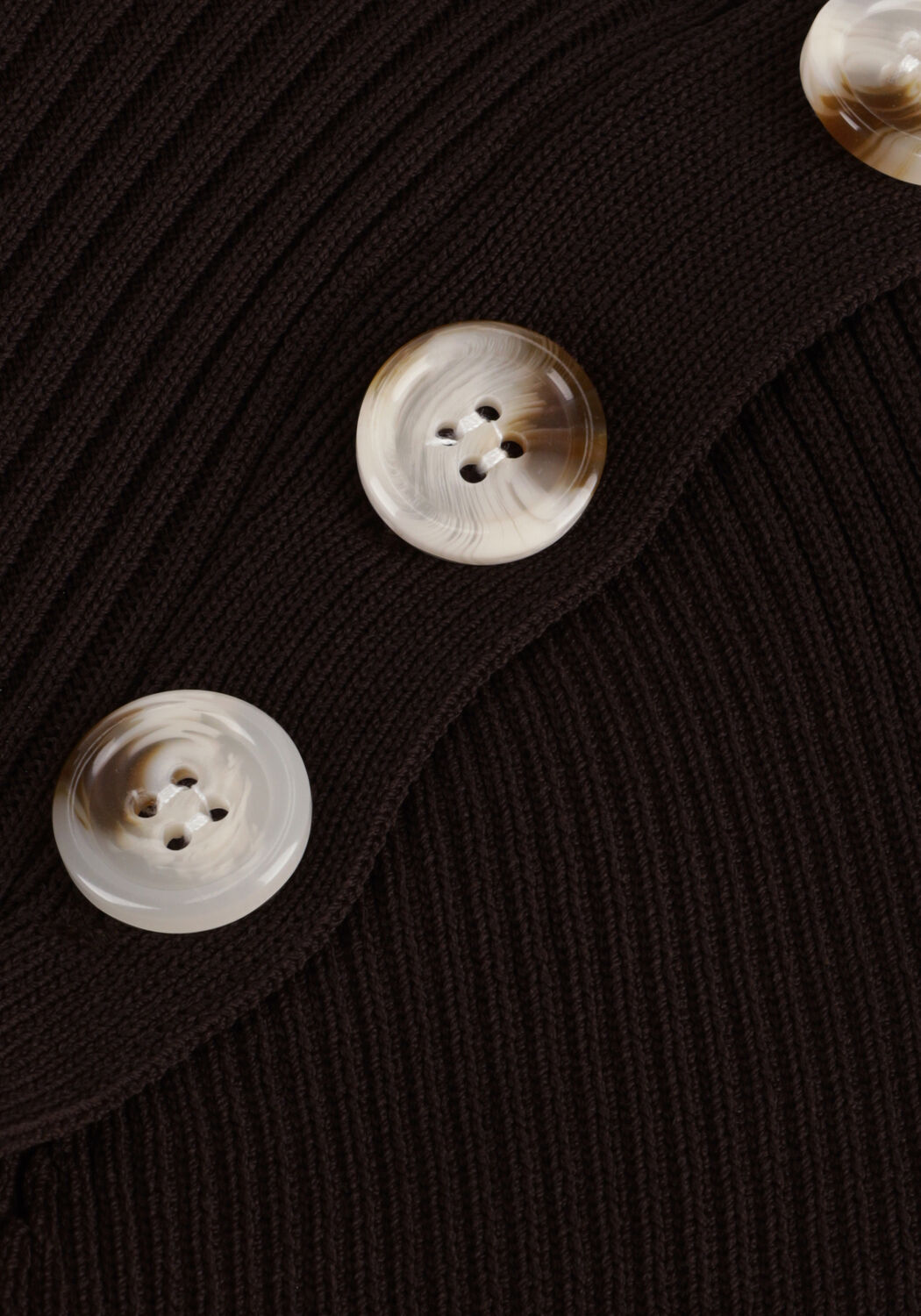 NOTES DU NORD Robe midi FONDA KNITTED DRESS en marron - large