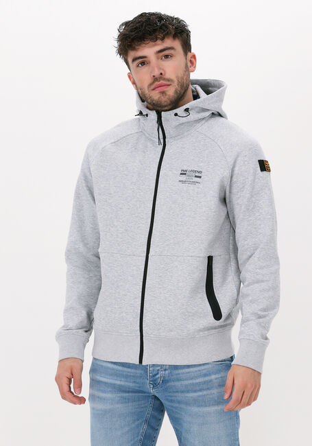 PME LEGEND Jack ZIP JACKET INTERLOCK SWEAT Gris clair - large
