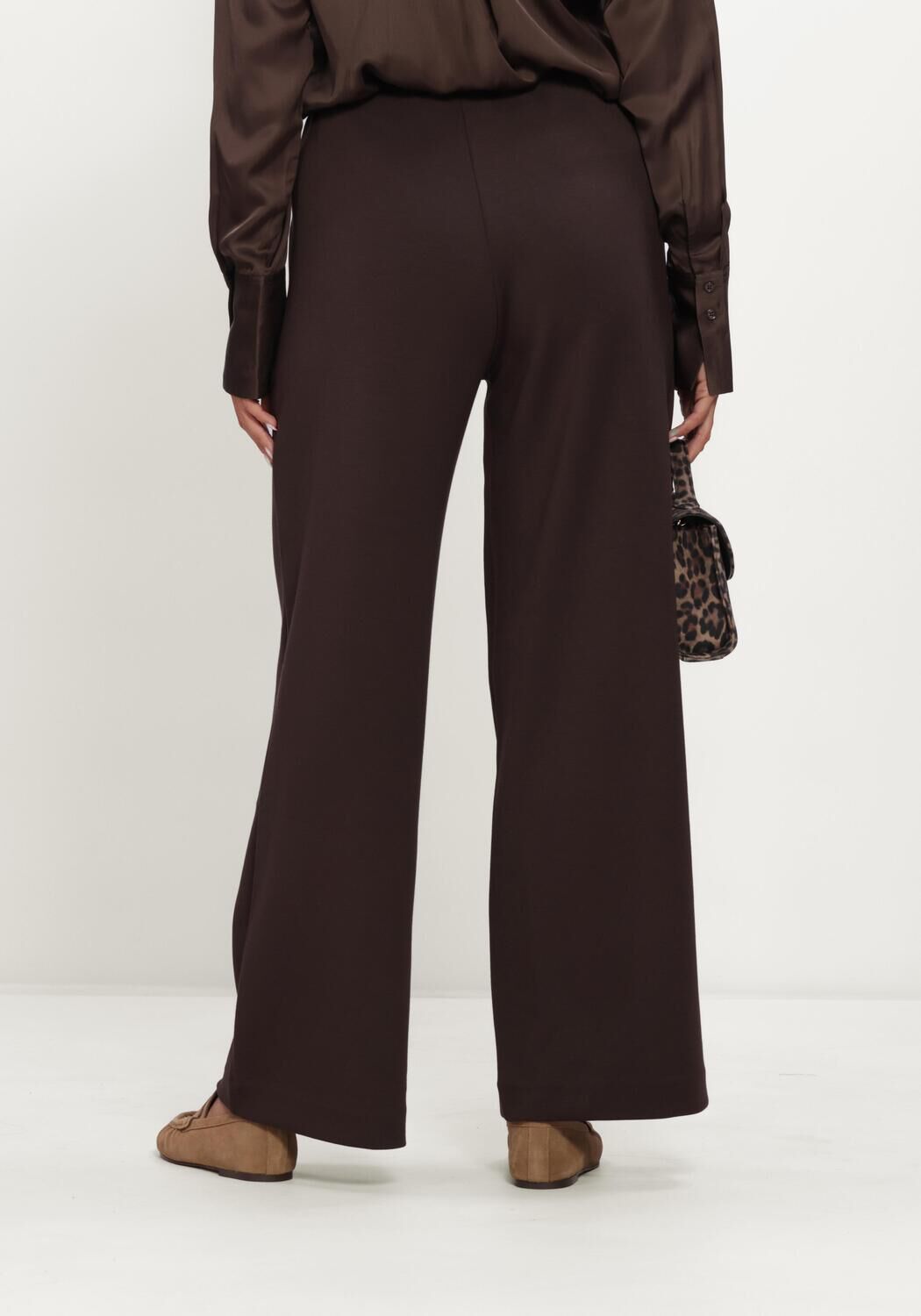 INWEAR Pantalon large GINCETTEIW PANT en marron - large
