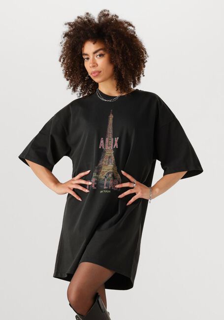 ALIX THE LABEL Mini robe LADIES KNITTED PARIS T-SHIRT DRESS en gris - large