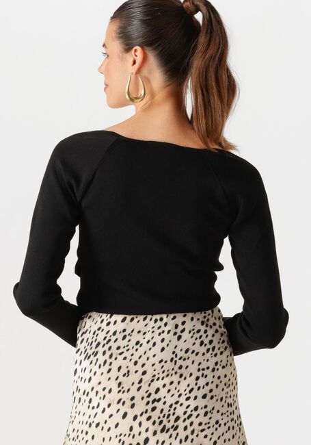 Zwarte NEO NOIR Top ELAINA KNIT BLOUSE - large