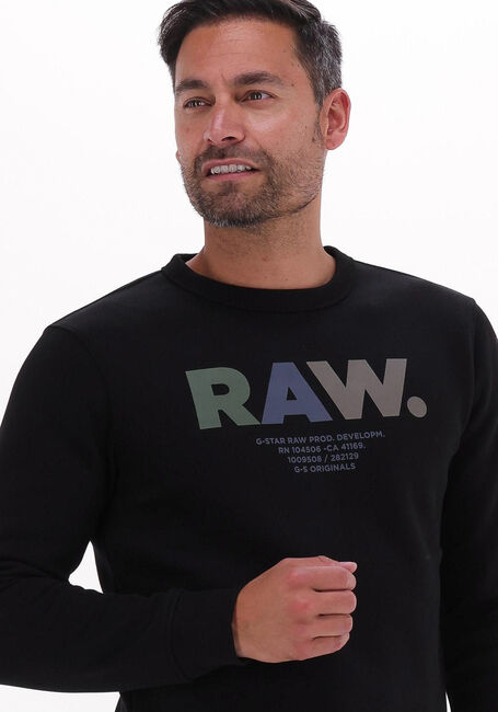G-STAR RAW Chandail MULTI COLORED RAD. R SW en noir - large