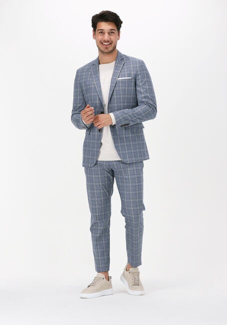 Lichtblauwe SELECTED MEN Pantalon SLHLIM-TIMELOGAN BLU SND CHK TRS - large