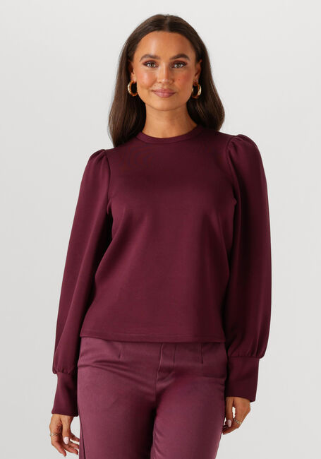 Bordeaux OBJECT Trui OBJANDREA RE L/S O-NECK TOP - large