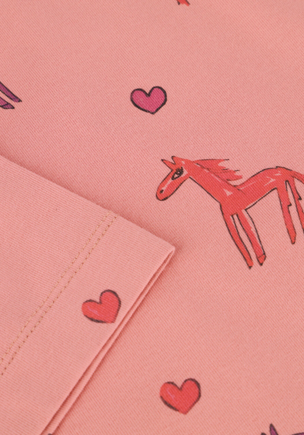 DAILY BRAT T-shirt STARDUST HORSE TSHIRT en rose - large