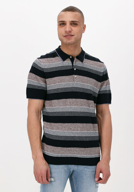 SCOTCH & SODA Polo KNITTED STRUCTURED LINEN-BLEND POLO en noir - large