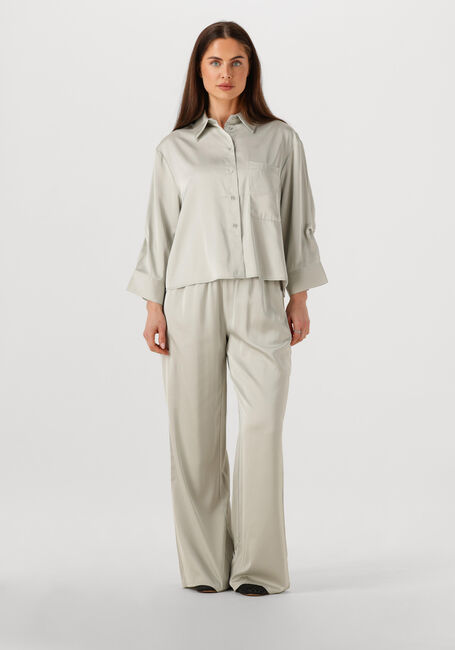 WITHBLACK Pantalon large WBLPADDIE SATEEN PANTS en blanc - large