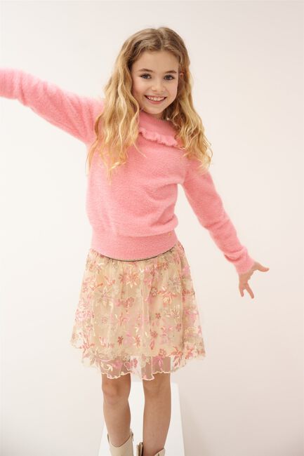NONO Mini-jupe NELE MESH SKIRT Écru - large