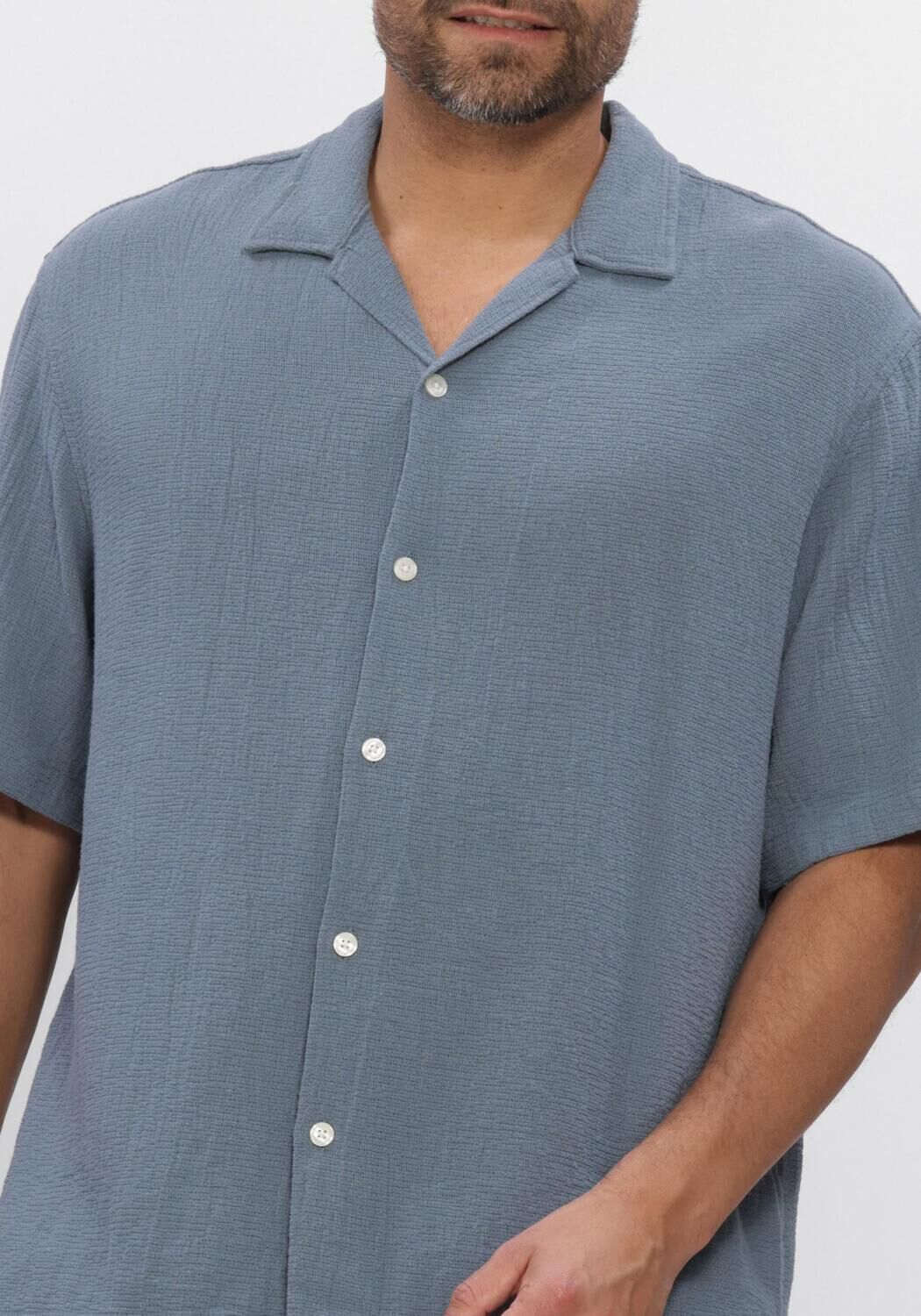 SELECTED MEN SLHRLXCAL SS SHIRT RESORT Chemises en bleu - large