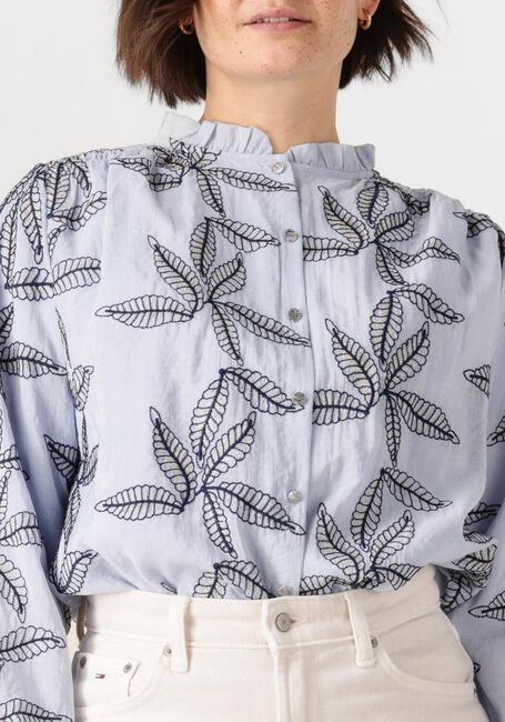 NUKUS JENNA BLOUSE EMBROIDERY Blouses en bleu - large