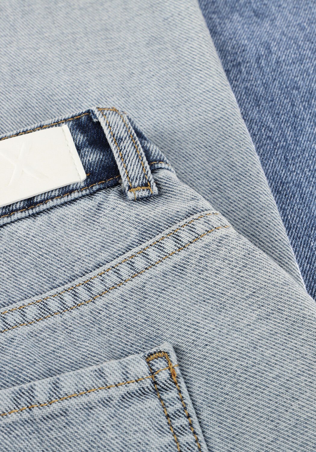 Lichtblauwe ALIX THE LABEL Jeans LADIES WOVEN MIX DENIM PANTS - large