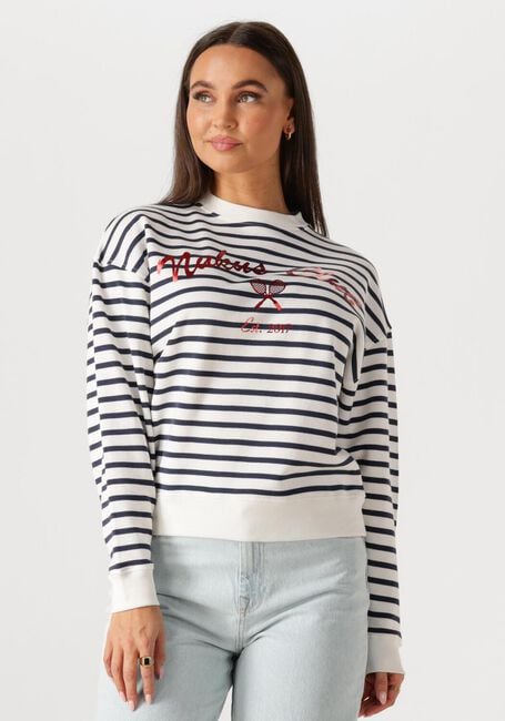 NUKUS Pull PAIGE SWEATER STRIPE en beige - large